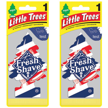 2 Pack x Little Trees Air Freshener - Fresh Shave